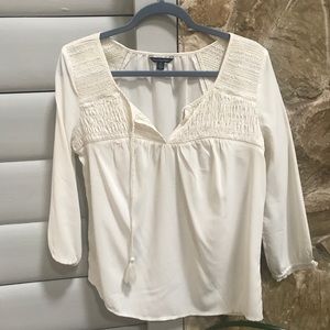 Chiffon white shirt